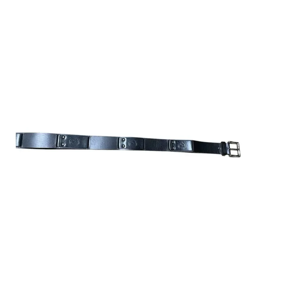 Men’s Black Belt Leather - PHAT FARM Waist 40” Retro P-83126 Y2K Hip Hop Skater